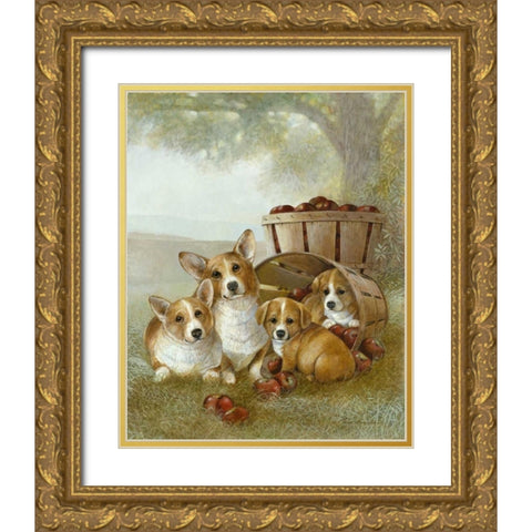 Apple Dumpling Gold Ornate Wood Framed Art Print with Double Matting by Manning, Ruane