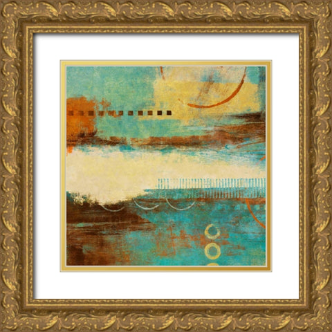 Boardwalk Fun III Gold Ornate Wood Framed Art Print with Double Matting by Marcon, Michael