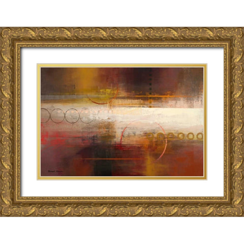 Force Ten II Gold Ornate Wood Framed Art Print with Double Matting by Marcon, Michael