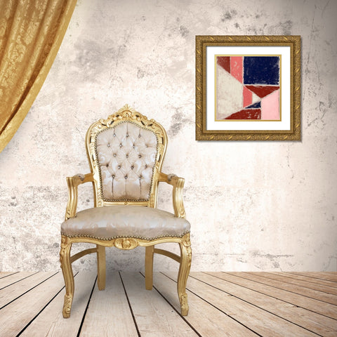 Lemon Rose Play II Gold Ornate Wood Framed Art Print with Double Matting by Marcon, Michael