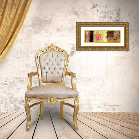 Delightful II Gold Ornate Wood Framed Art Print with Double Matting by Marcon, Michael