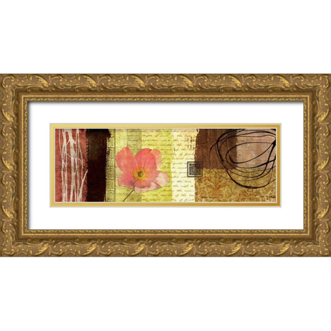 Delightful II Gold Ornate Wood Framed Art Print with Double Matting by Marcon, Michael