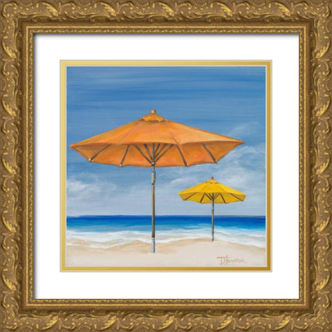 Coastal Scene I Gold Ornate Wood Framed Art Print with Double Matting by Hakimipour, Tiffany