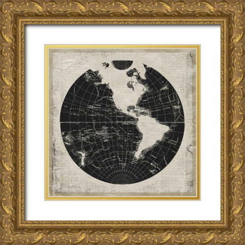 World News I Gold Ornate Wood Framed Art Print with Double Matting by Medley, Elizabeth