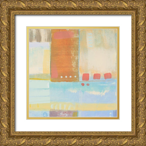 Four Corners II Gold Ornate Wood Framed Art Print with Double Matting by Kingsley