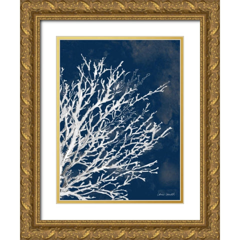 Coastal Coral II Gold Ornate Wood Framed Art Print with Double Matting by Loreth, Lanie