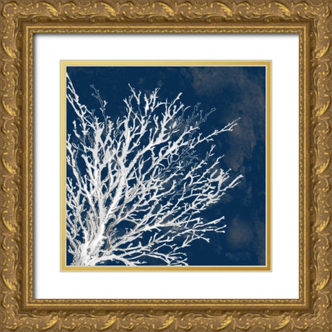 Coastal Coral II Gold Ornate Wood Framed Art Print with Double Matting by Loreth, Lanie