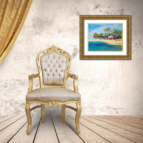 Havana Nights Gold Ornate Wood Framed Art Print with Double Matting by Slivka, Jane