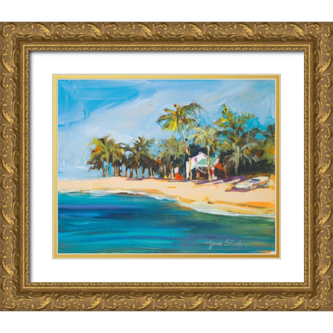 Havana Nights Gold Ornate Wood Framed Art Print with Double Matting by Slivka, Jane