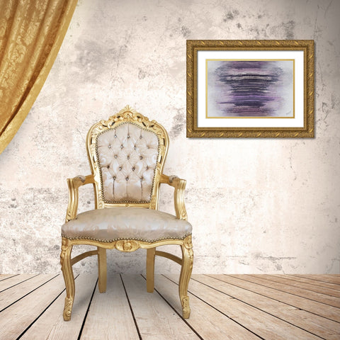 Purple Woods Gold Ornate Wood Framed Art Print with Double Matting by Gonzalez, Roberto