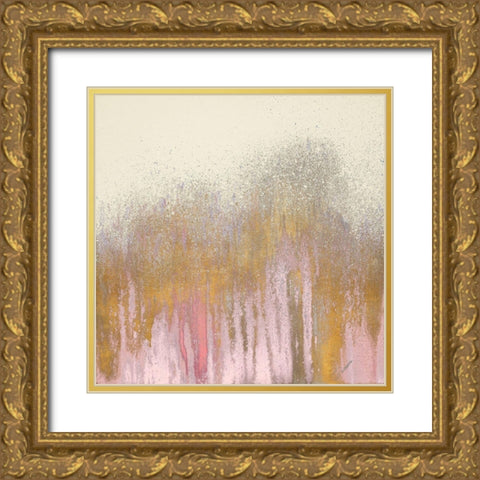 Pink Woods with Gold Gold Ornate Wood Framed Art Print with Double Matting by Gonzalez, Roberto