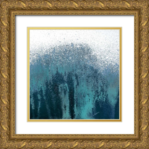 Tonal Blue Woods I Gold Ornate Wood Framed Art Print with Double Matting by Gonzalez, Roberto