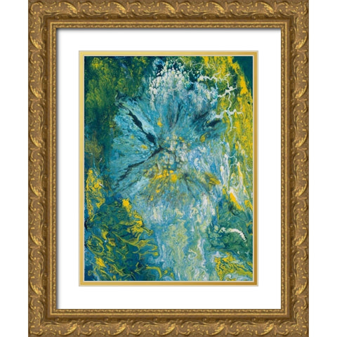 The Sea I Gold Ornate Wood Framed Art Print with Double Matting by Gonzalez, Roberto