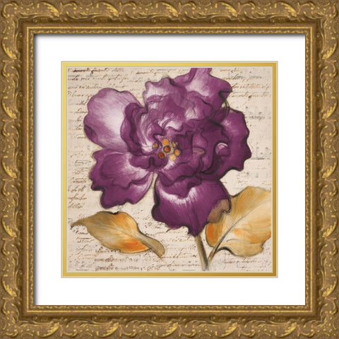 Lilac Beauty I Gold Ornate Wood Framed Art Print with Double Matting by Loreth, Lanie