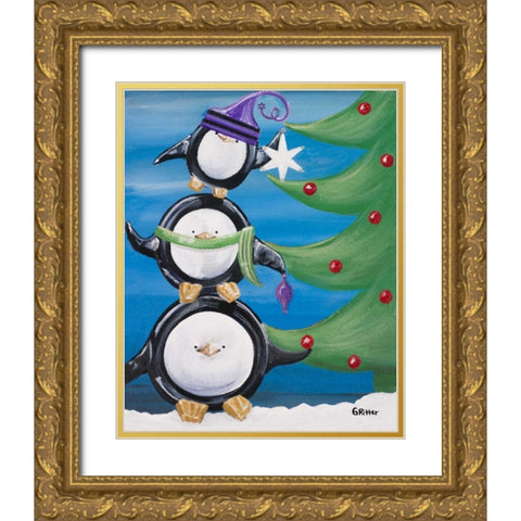 Paddison and Friends IV Gold Ornate Wood Framed Art Print with Double Matting by Ritter, Gina