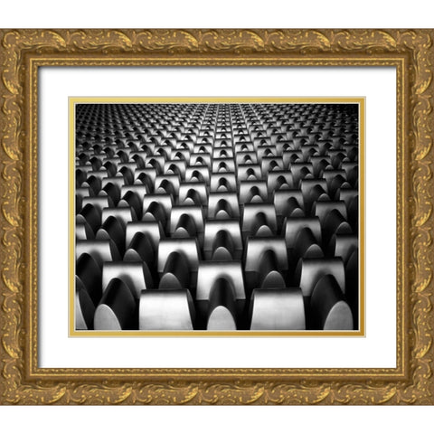 Industrial I Gold Ornate Wood Framed Art Print with Double Matting by Rodriguez, Jairo