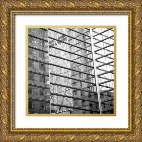 Window Reflection II Gold Ornate Wood Framed Art Print with Double Matting by Rodriguez, Jairo