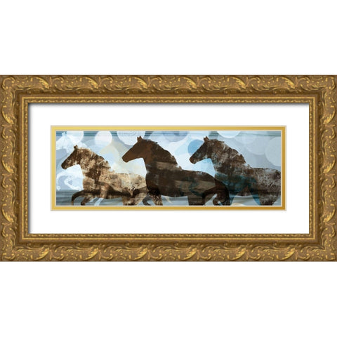 Lively Spirit I Gold Ornate Wood Framed Art Print with Double Matting by Meneely, Dan