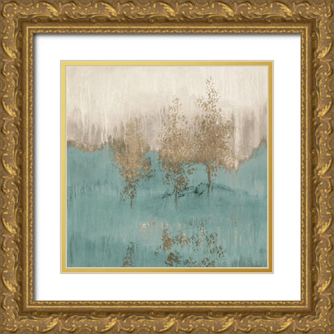 Through the Gold Trees I Gold Ornate Wood Framed Art Print with Double Matting by Loreth, Lanie