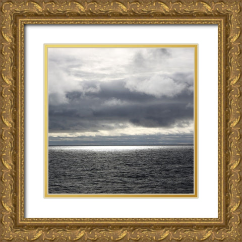 Out To Sea Gold Ornate Wood Framed Art Print with Double Matting by Coppel, Anna