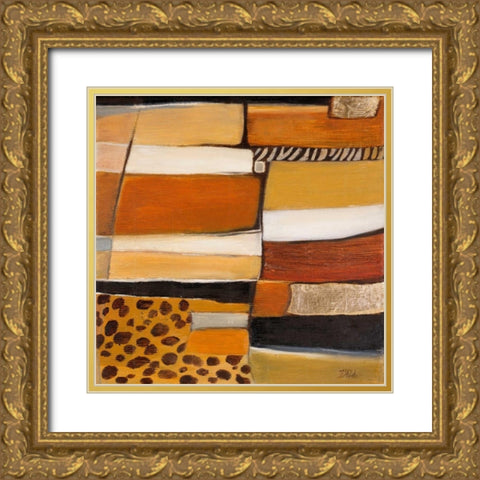 Congo I Gold Ornate Wood Framed Art Print with Double Matting by Pinto, Patricia