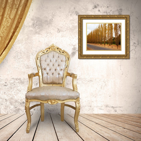 Versailles in Fall I Gold Ornate Wood Framed Art Print with Double Matting by Navas, Emily