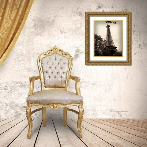Last Day in Paris II Gold Ornate Wood Framed Art Print with Double Matting by Navas, Emily