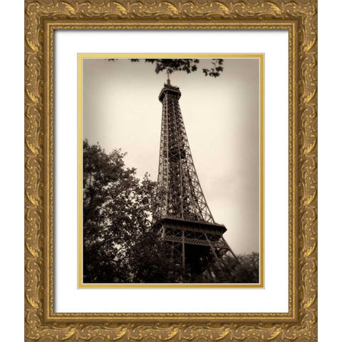 Last Day in Paris II Gold Ornate Wood Framed Art Print with Double Matting by Navas, Emily