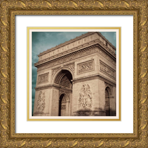 Last Day in Paris II Gold Ornate Wood Framed Art Print with Double Matting by Navas, Emily