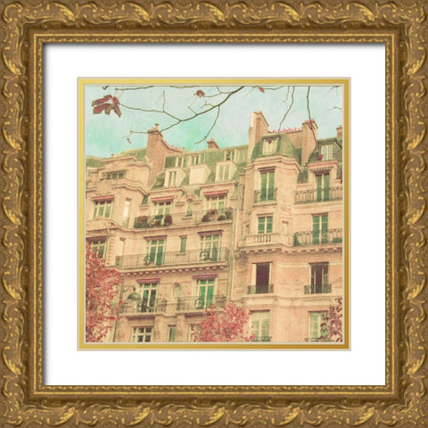 April in Paris II Gold Ornate Wood Framed Art Print with Double Matting by Navas, Emily