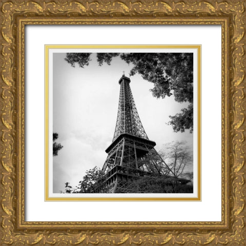 Last Day in Paris Gold Ornate Wood Framed Art Print with Double Matting by Navas, Emily