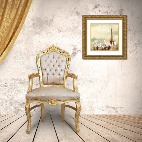 Adventures In Europe II Gold Ornate Wood Framed Art Print with Double Matting by Navas, Emily