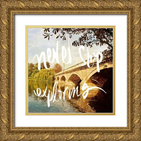 Adventures in Europe III Gold Ornate Wood Framed Art Print with Double Matting by Navas, Emily