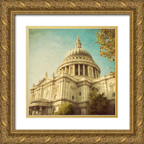 London Sights III Gold Ornate Wood Framed Art Print with Double Matting by Navas, Emily