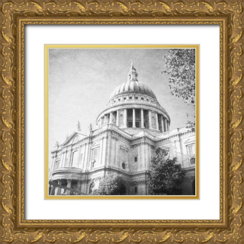 London Sights III Gold Ornate Wood Framed Art Print with Double Matting by Navas, Emily