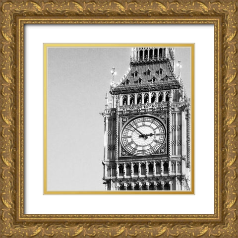 Big Ben Gold Ornate Wood Framed Art Print with Double Matting by Navas, Emily