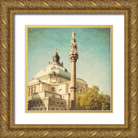 London Sights IV Gold Ornate Wood Framed Art Print with Double Matting by Navas, Emily
