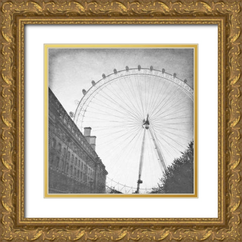 London Sights II Gold Ornate Wood Framed Art Print with Double Matting by Navas, Emily