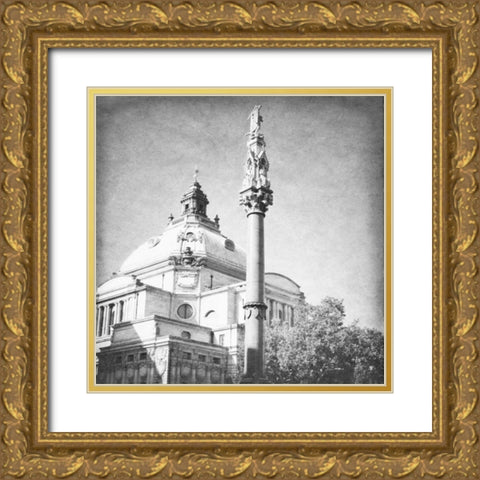 London Sights IV Gold Ornate Wood Framed Art Print with Double Matting by Navas, Emily