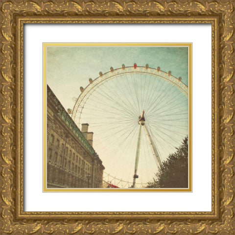 London Sights II Gold Ornate Wood Framed Art Print with Double Matting by Navas, Emily
