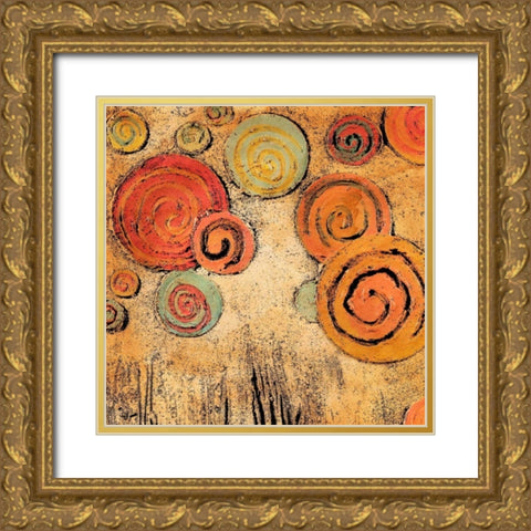 Spring Forward Square I Gold Ornate Wood Framed Art Print with Double Matting by Ritter, Gina