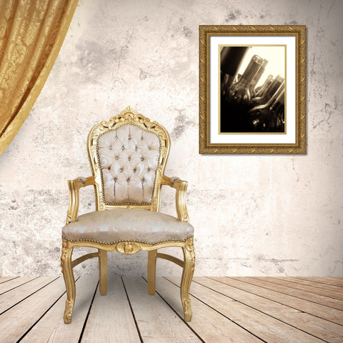 Open Bottle II Gold Ornate Wood Framed Art Print with Double Matting by French-Roussia, Heather A.