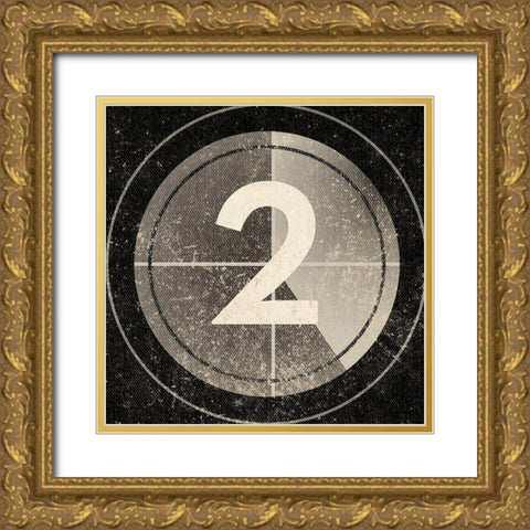 Two Gold Ornate Wood Framed Art Print with Double Matting by Sd Graphics Studio