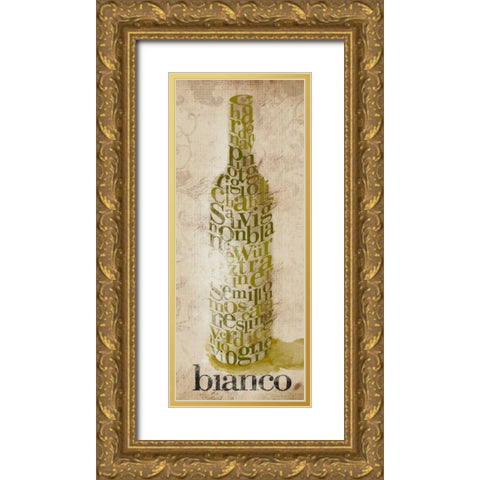 Type of Wine II Gold Ornate Wood Framed Art Print with Double Matting by SD Graphics Studio