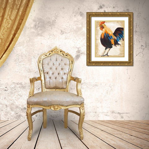 Morning Glory II Gold Ornate Wood Framed Art Print with Double Matting by Slivka, Jane