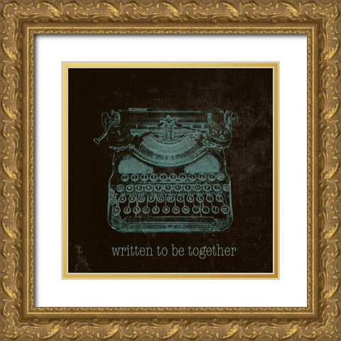 Written to be Together Gold Ornate Wood Framed Art Print with Double Matting by SD Graphics Studio