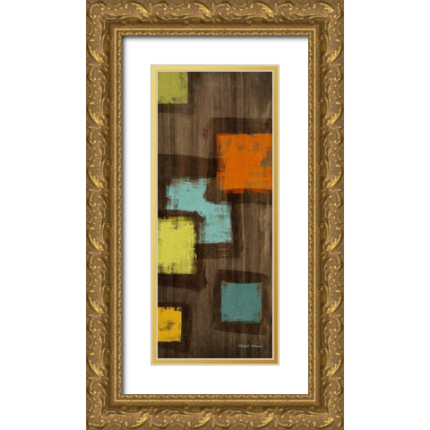 Juna II Gold Ornate Wood Framed Art Print with Double Matting by Marcon, Michael