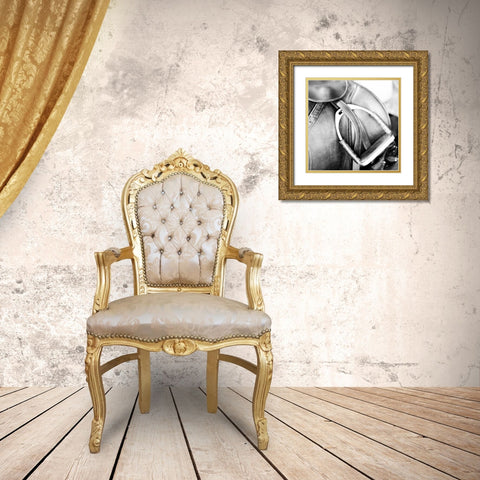 Derby Square II Gold Ornate Wood Framed Art Print with Double Matting by Bryant, Susan