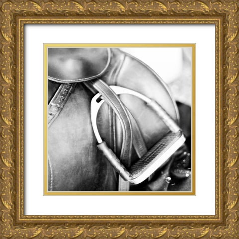 Derby Square II Gold Ornate Wood Framed Art Print with Double Matting by Bryant, Susan