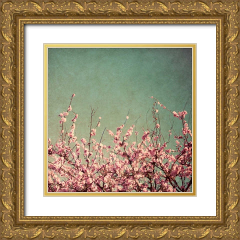 Springtime I Gold Ornate Wood Framed Art Print with Double Matting by Bryant, Susan